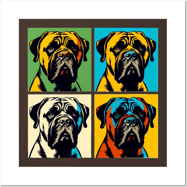 Bullmastiff Pop Art - Dog Lovers Wall Art by PawPopArt